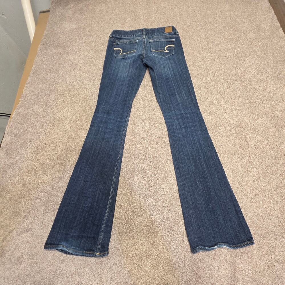 American Eagle Artist Bootcut Stretch Jeans Size 2 Long Medium Wash Y2K Flare